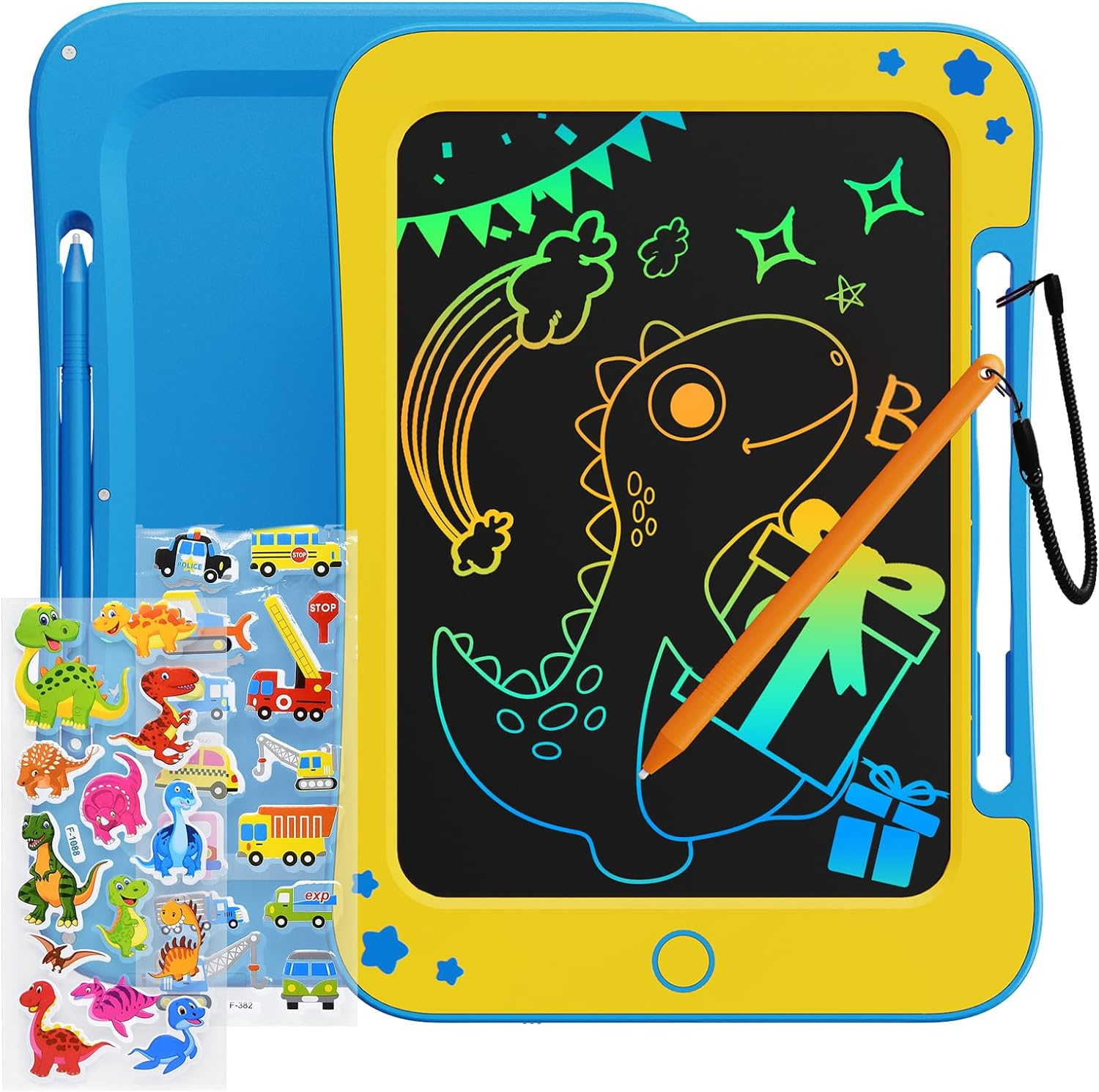 Vibrant Doodle™️ Writing Tablet with Stickers
