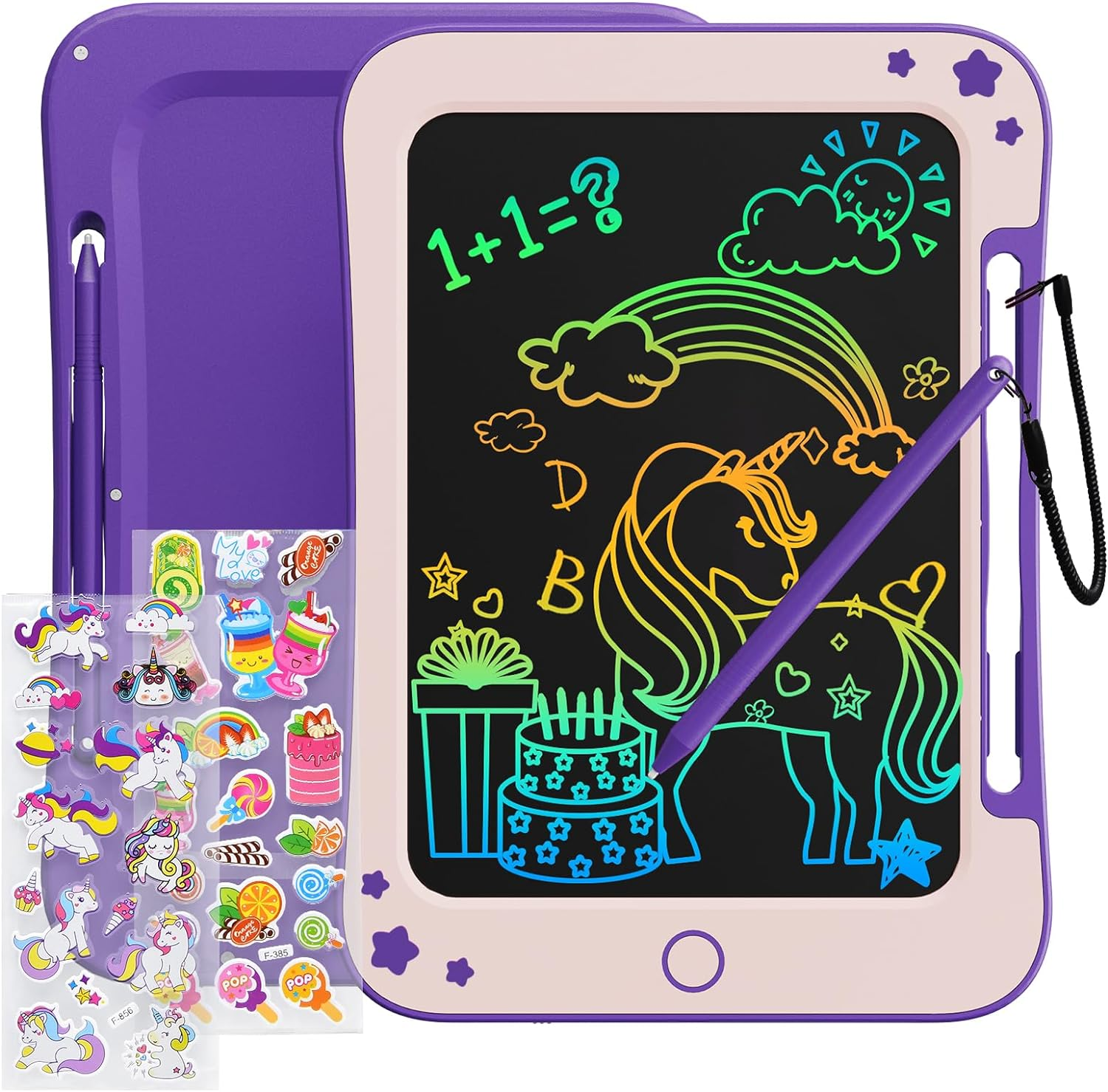 Vibrant Doodle™️ Writing Tablet with Stickers