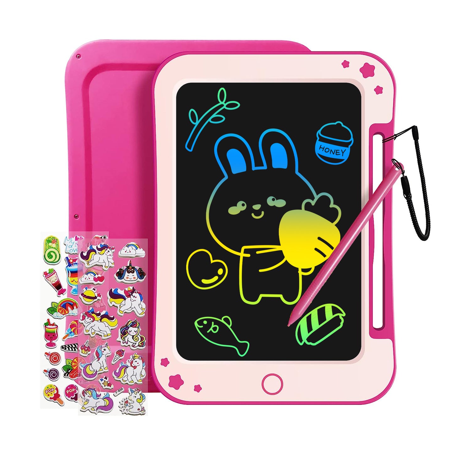 Vibrant Doodle™️ Writing Tablet with Stickers