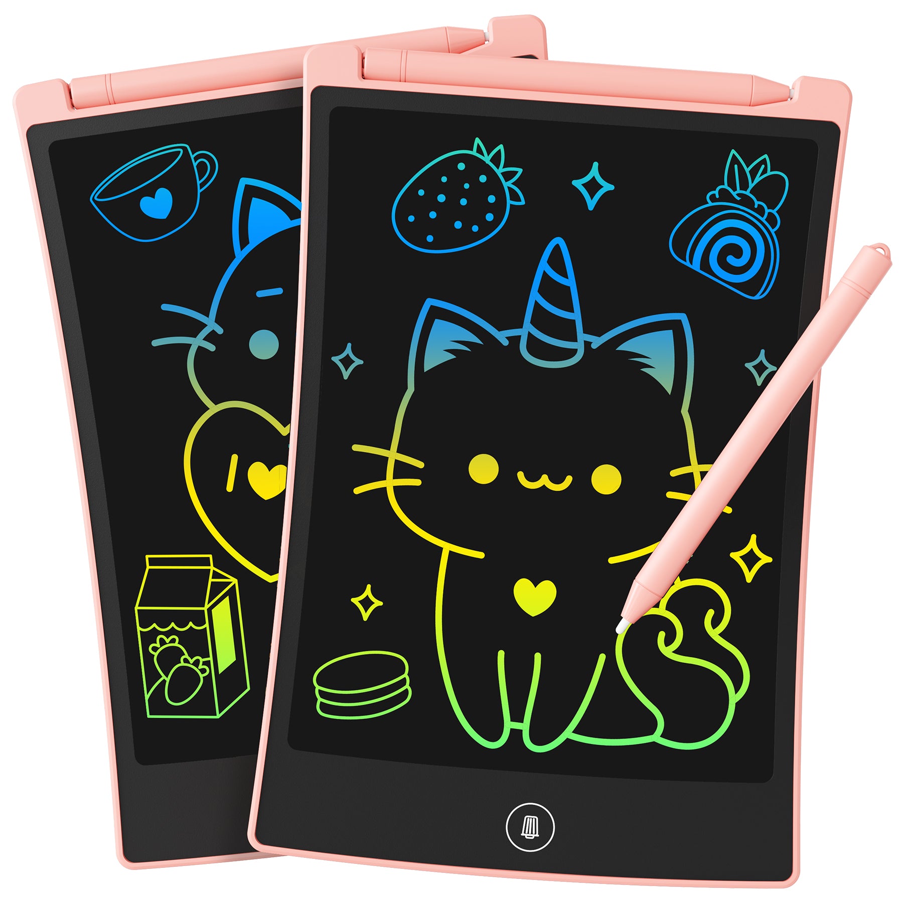 Vibrant Doodle™️ Writing Tablet 2 Pack with 4 Stylus