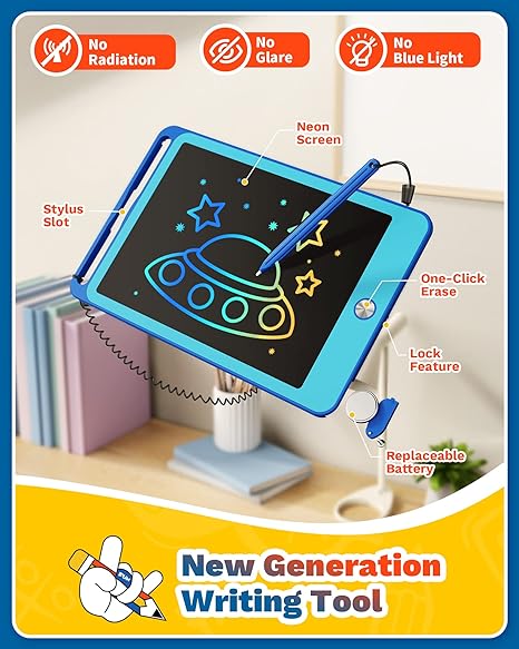 Vibrant Doodle™️ Writing Tablet with Anti-Lost Stylus