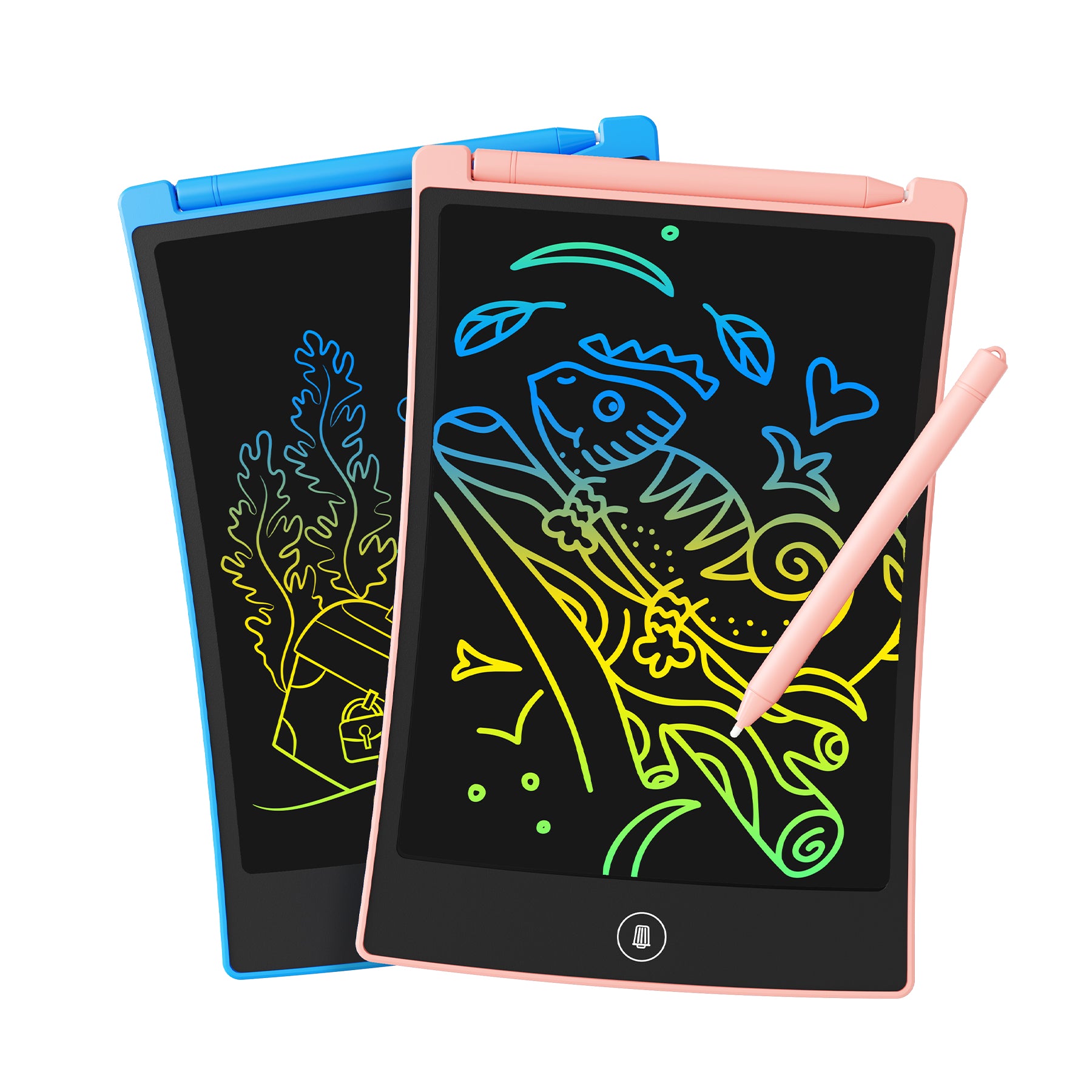 TEKFUN 2 Pack LCD Writing Tablet with 4 Stylus , 8.5in Erasable