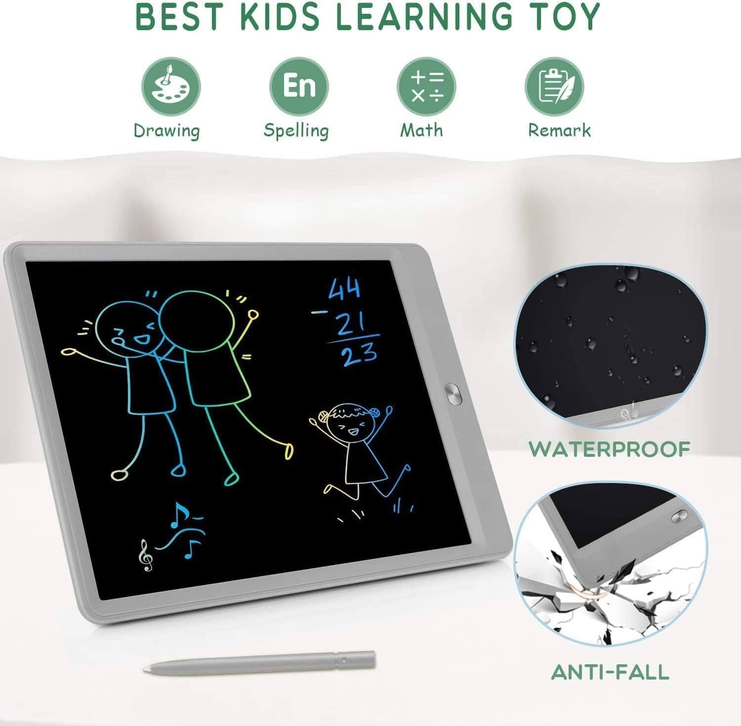 TEKFUN Doodle Board for Kids LCD Writing Tablet, 8.5in Drawing Board Writing Pad - Mytekfun