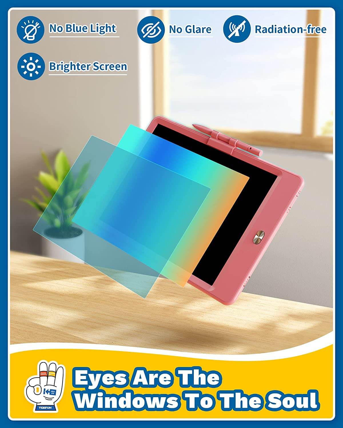 TEKFUN Doodle Board for Kids LCD Writing Tablet, 8.5in Drawing Board Writing Pad - Mytekfun