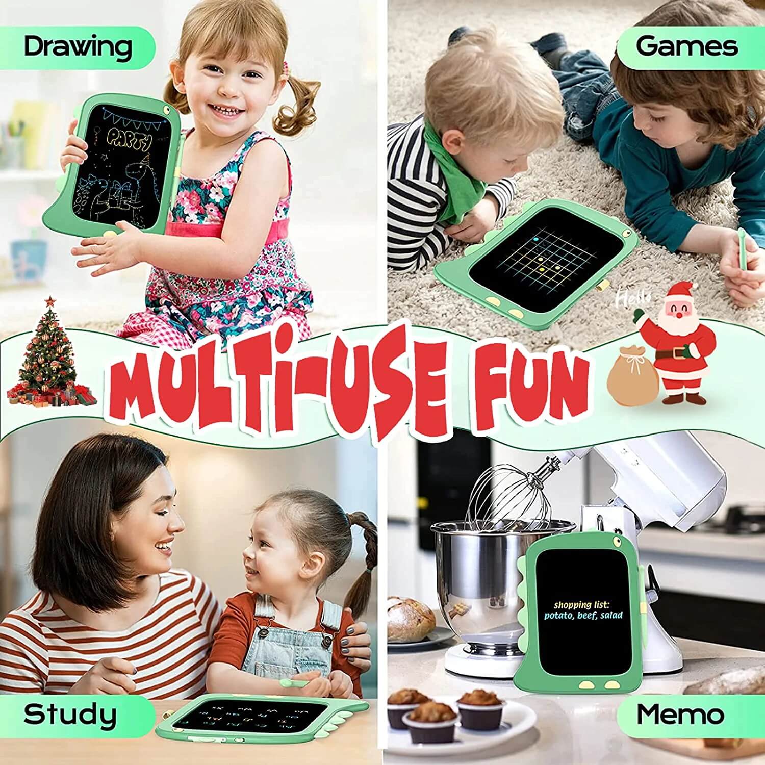 TEKFUN Kids Toys LCD Writing Tablet - 8.5inch Drawing Board, Dinosaur Toys - Mytekfun