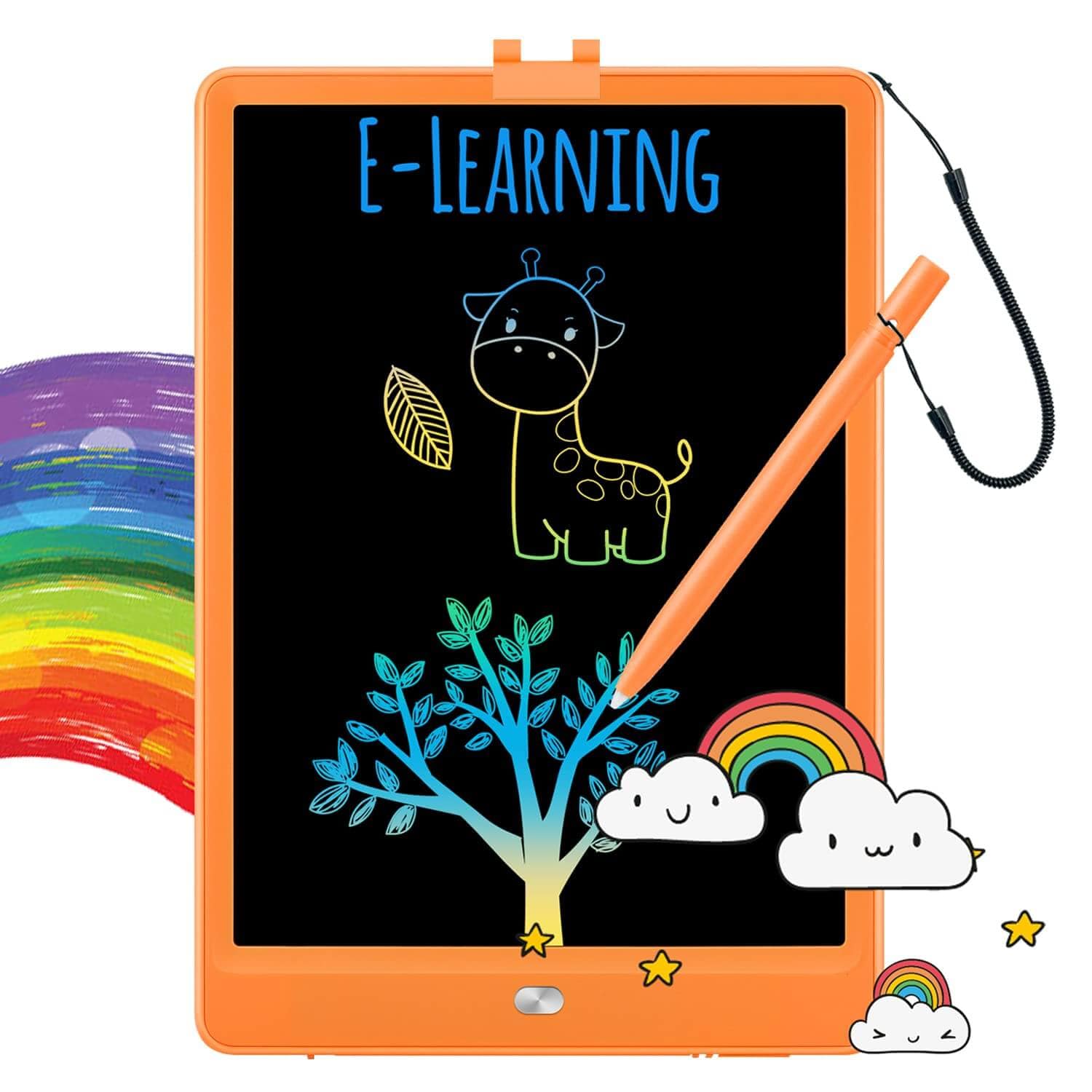 Lcd Writing Tablet For Kids Colorful Doodle Board Drawing - Temu